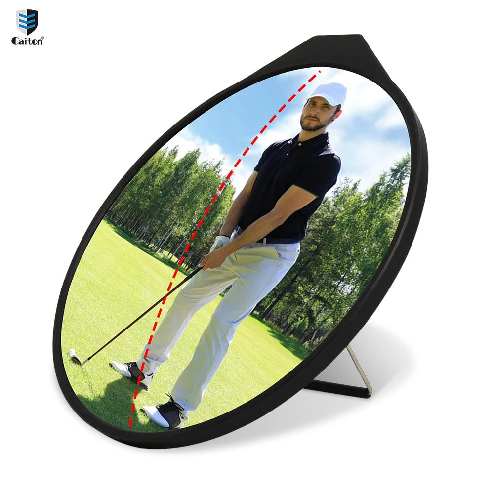 Golf Swing Mirror - Designed for Beginners, Adjustable Convex Mirror, Improve Swing - the Ideal Gift for Golf Fans