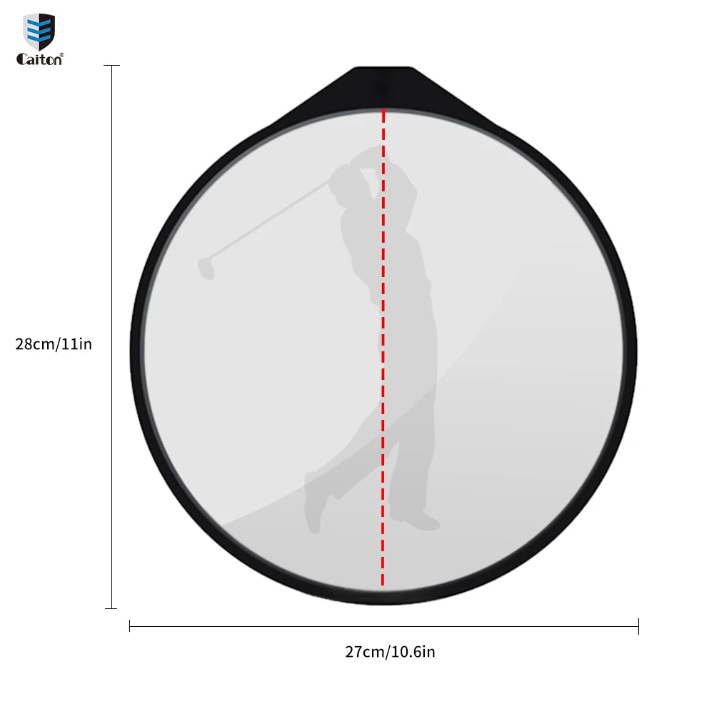 Golf Swing Mirror - Designed for Beginners, Adjustable Convex Mirror, Improve Swing - the Ideal Gift for Golf Fans